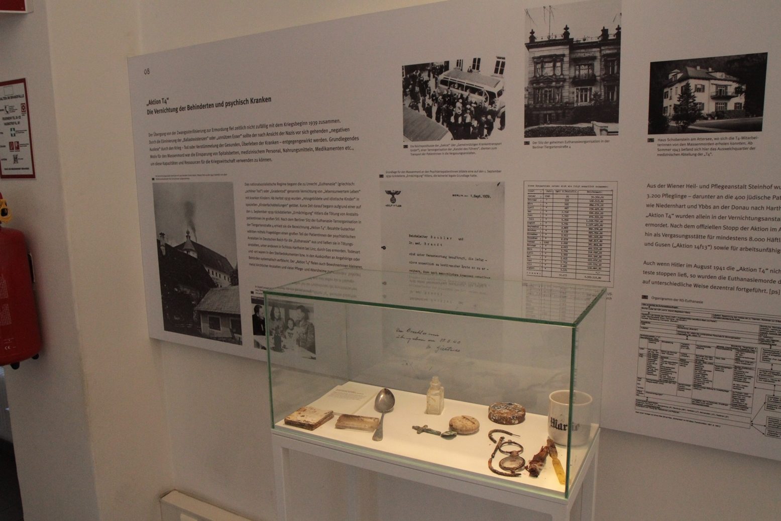 Pavilion 5 with historic exhibition, Steinhof Spital, Vienna - 05.JPG